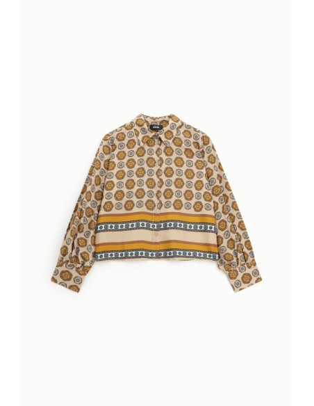 Camisa Com Estampa Geométrica Vibrante Dixie