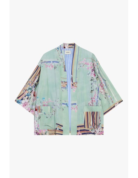 Casaco-camisa com padrão floral e bolsos Dixie