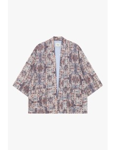 Sobrecamisa com estampa geométrica oversize Dixie