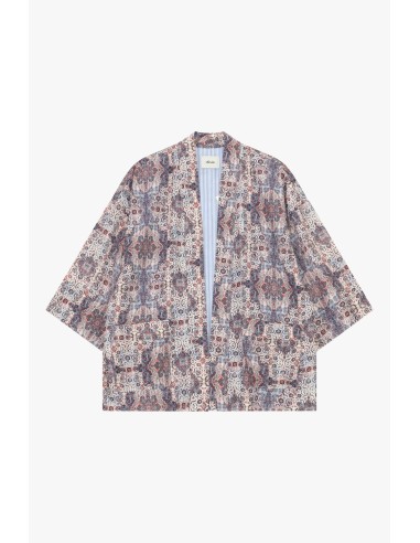 Sobrecamisa com estampa geométrica oversize Dixie