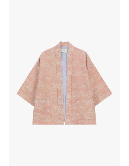 Casaco-camisa Estampado Oversize com Bolsos Frontais Dixie
